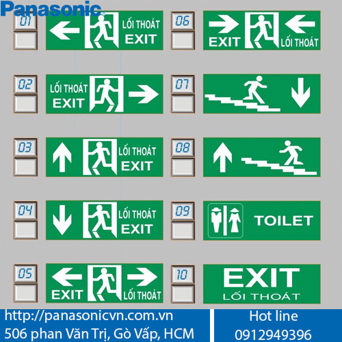 Đèn Exit Khẩn Cấp Panasonic
