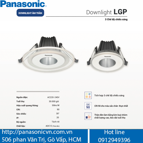 Đèn Led Âm Trần Panasonic
