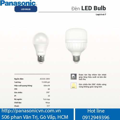 Đèn Led Bulb Panasonic