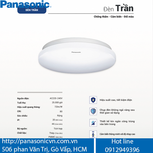 Đèn Led Ốp Trần Panasonic