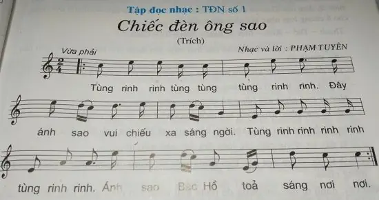 Bài Tập Đọc Nhạc Chiếc Đèn Ông Sao
