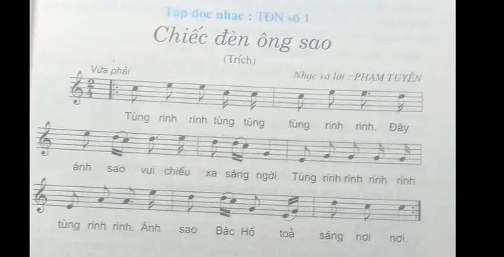 Bài Tập Đọc Nhạc Chiếc Đèn Ông Sao