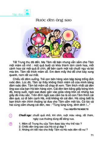 Bài Tập Đọc Rước Đèn Lớp 1