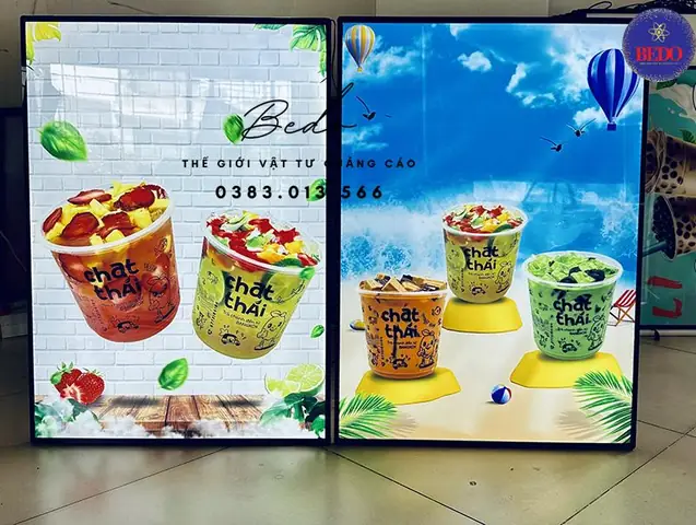 Bảng Đèn Led Trà Sữa