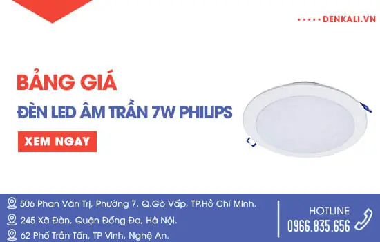 Bảng Giá Đèn Led Âm Trần Philips