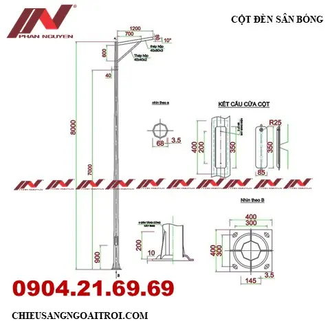 Báo Giá Cột Đèn Sân Bóng