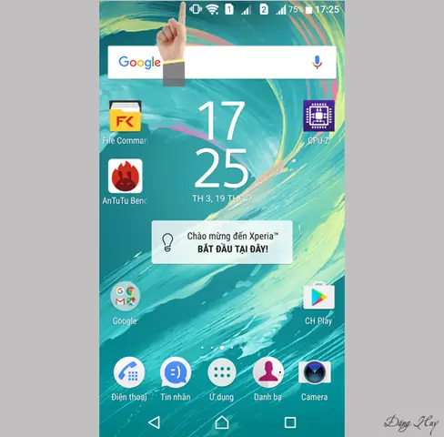 Bật Đèn Pin Sony Xperia