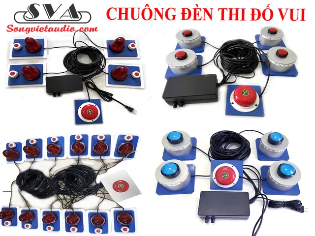 Bộ Bấm Chuông Đèn Thi Đố Vui Ai Nhanh Hơn