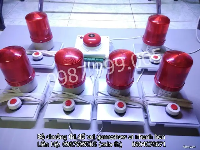 Bộ Bấm Chuông Đèn Thi Đố Vui Ai Nhanh Hơn