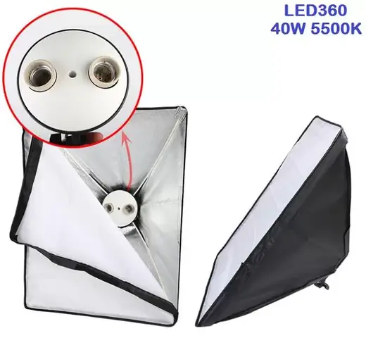 Bộ Kit Studio 2 Đèn 4 Bóng Led360 40w