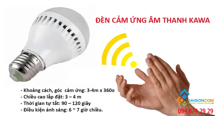 Bóng Đèn Cảm Ứng Âm Thanh