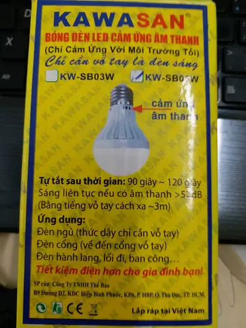 Bóng Đèn Cảm Ứng Âm Thanh