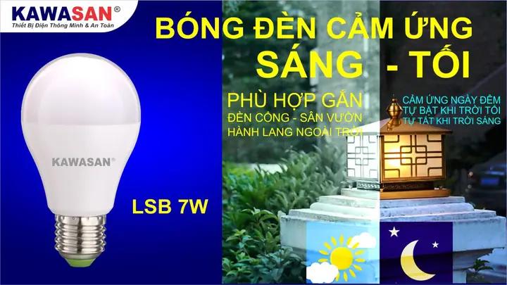 Bóng Đèn Cảm Ứng Ban Đêm