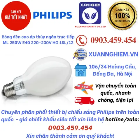 Bóng Đèn Cao Áp Thủy Ngân Trực Tiếp