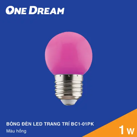 Bóng Đèn Led Màu Hồng