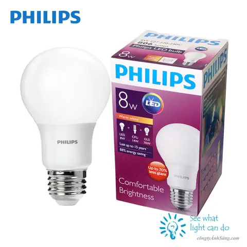 Bóng Đèn Led Philips 8w