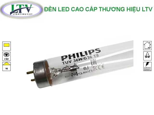 Bóng Đèn Neon 1 2m Philips T8 36w