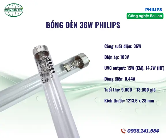 Bóng Đèn Uv Philips 6w