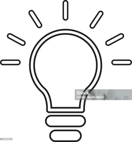 Bóng Đèn Ý Tưởng Vector