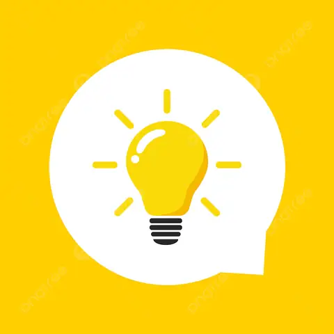 Bóng Đèn Ý Tưởng Vector