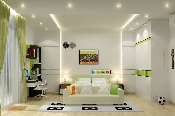 Cách Bố Trí Đèn Trần Thạch Cao Phòng Ngủ
