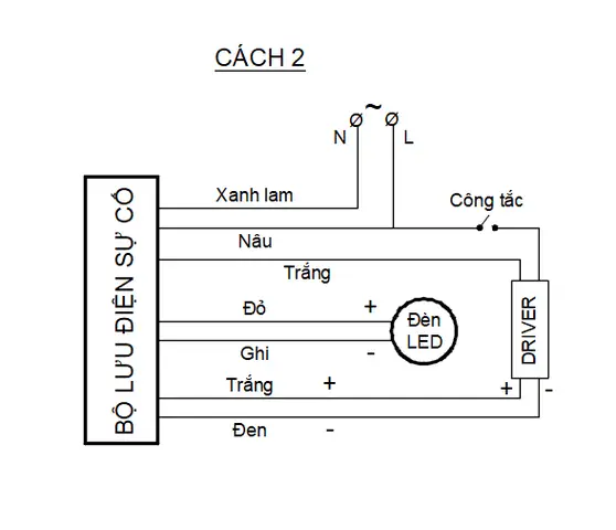 Cách Đấu Bộ Lưu Điện Cho Đèn Led