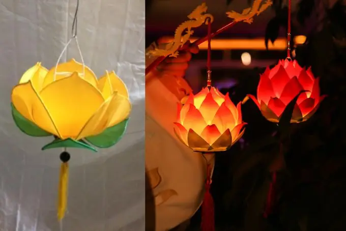 Cách Làm Lòng Đèn Hình Hoa Sen