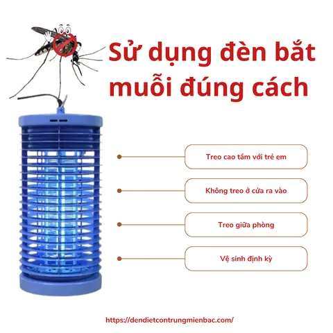 Cách Sử Dụng Đèn Bắt Muỗi Mosquito