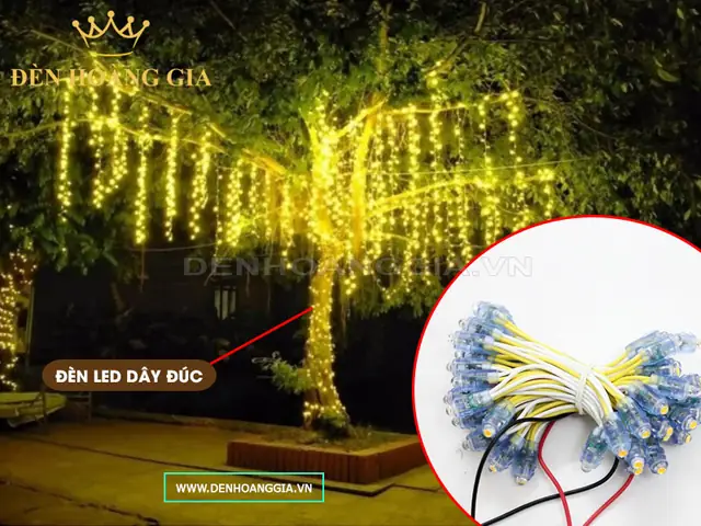Cách Trang Trí Đèn Led Trên Cây