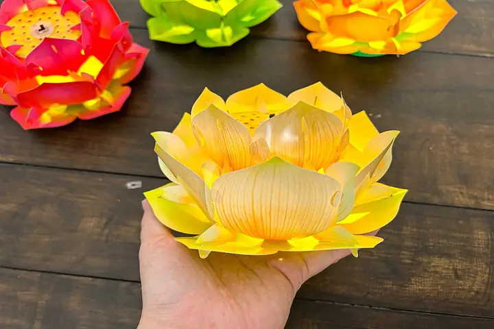 Cách Xếp Đèn Hoa Sen