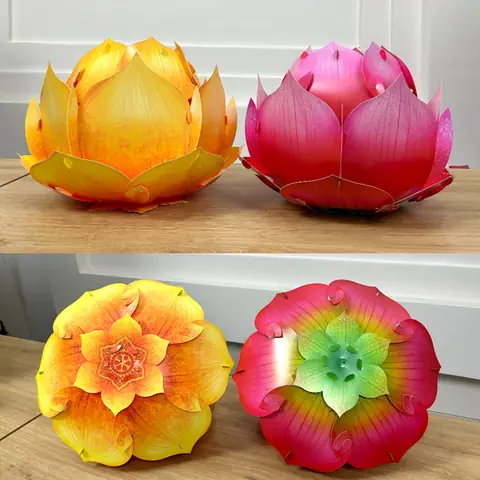 Cách Xếp Đèn Hoa Sen