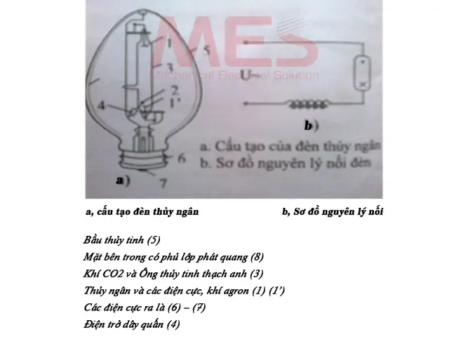 Cấu Tạo Đèn Phóng Điện