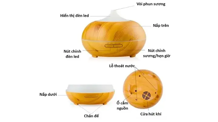 Cấu Tạo Đèn Xông Tinh Dầu