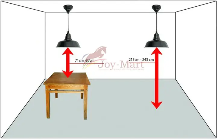 Chiều Cao Treo Đèn Thả