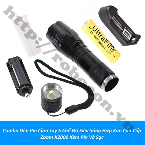 Combo Chế Đèn Pin Siêu Sáng