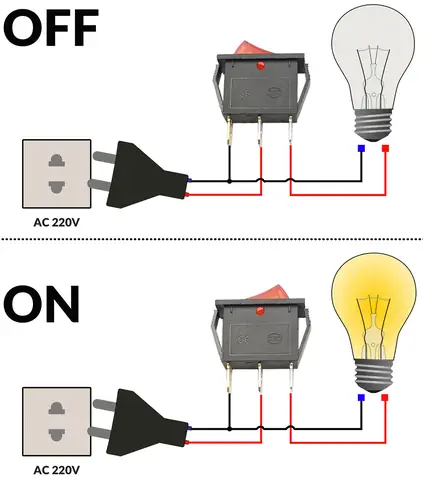 Công Tắc Bập Bênh Có Đèn