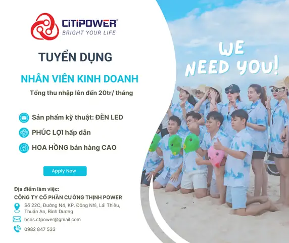Công Ty Đèn Led Tuyển Dụng