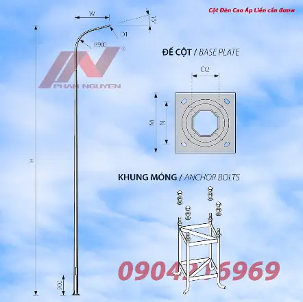 Cột Đèn Cao Áp Giá Rẻ