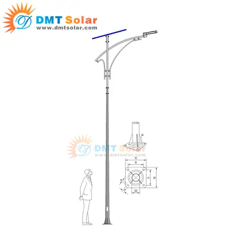 Cột Đèn Đường Mạ Kẽm