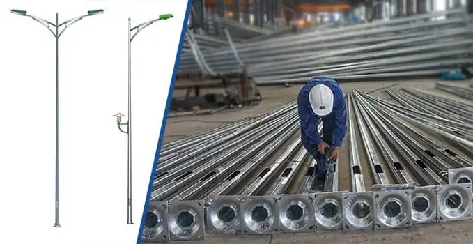 Cột Đèn Đường Mạ Kẽm