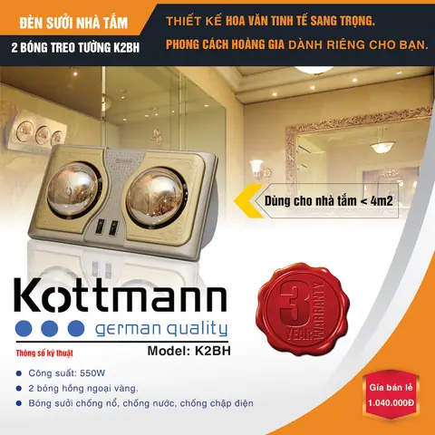 Đánh Giá Đèn Sưởi Nhà Tắm Kottmann