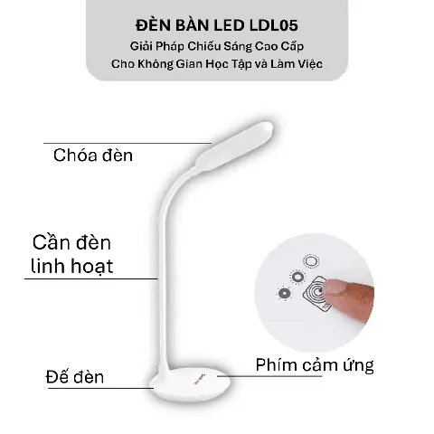 Đèn Bàn Led Điện Quang Đq Ldl05