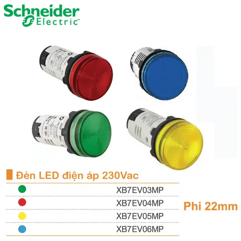 Đèn Báo Pha Schneider 220v