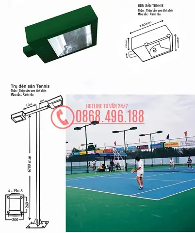 Đèn Chiếu Sáng Sân Tennis Đèn Chiếu Sáng Sân Tennis