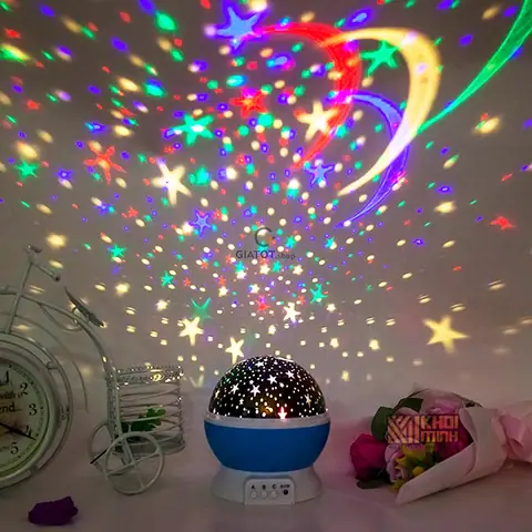 Đèn Chiếu Sao Xoay 360