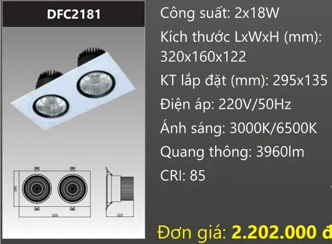 Đèn Downlight Bóng Compact 18w Đèn Downlight Bóng Compact 18w
