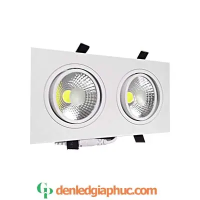 Đèn Downlight Đôi Âm Trần Mặt Vuông Đèn Downlight Đôi Âm Trần Mặt Vuông