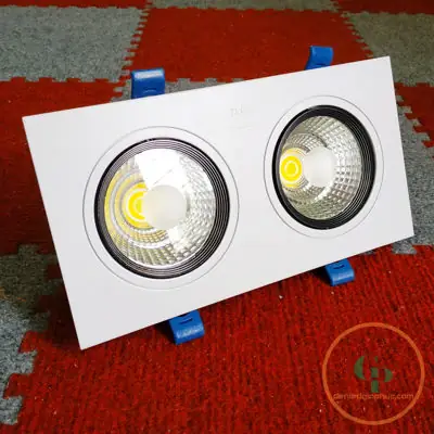 Đèn Downlight Đôi Âm Trần Mặt Vuông Đèn Downlight Đôi Âm Trần Mặt Vuông