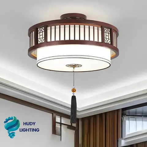 Đèn Gỗ Thả Trần Phòng Thờ