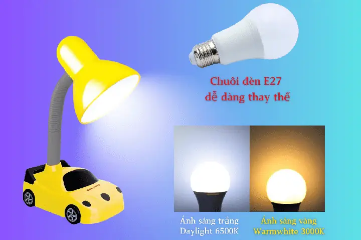 Đèn Học Hình Ô Tô
